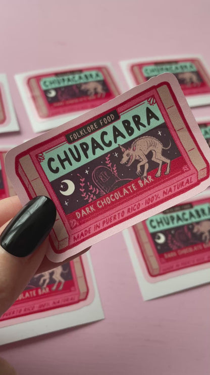 Chupacabra Chocolate Cryptid Vinyl Sticker