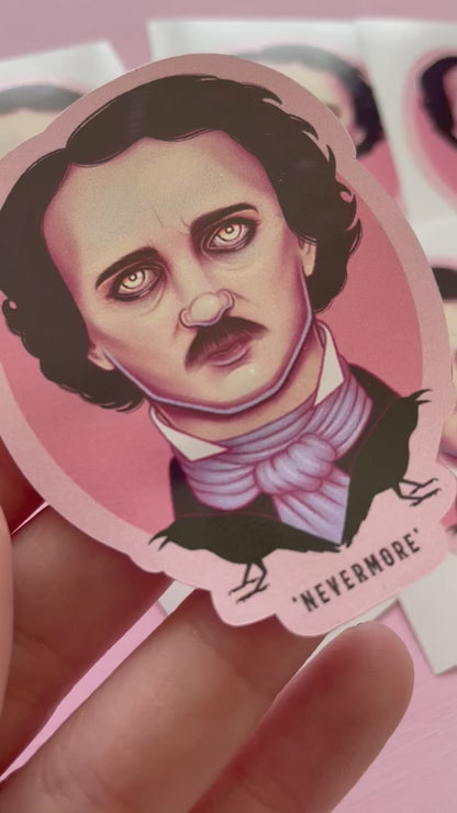 Edgar Allan Poe Gothic Vinyl Sticker