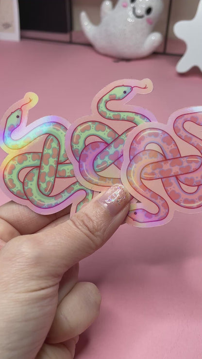 Two Headed Snake Spooky Vinyl Sticker