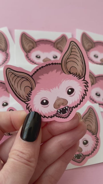 Cute Vampire Bat Spooky Vinyl Sticker