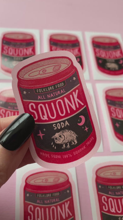 Squonk Soda Cryptid Vinyl Sticker