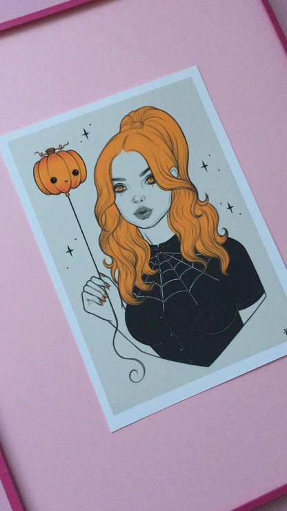 Pumpkin Balloon Art Print
