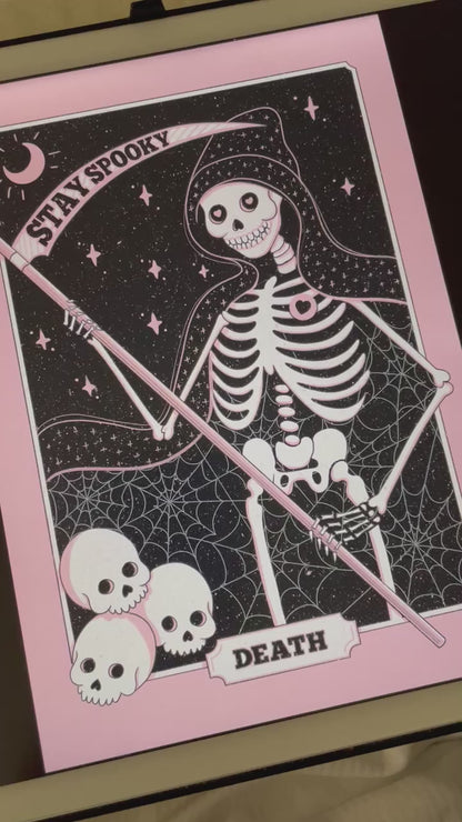 Death Tarot Card Art Print