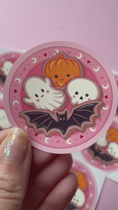 Halloween Cookies Spooky Vinyl Sticker