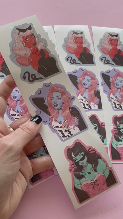 Unholy Monster Girl Sticker Set