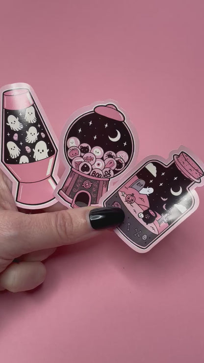 Ghost Boo Bottle Sticker Set