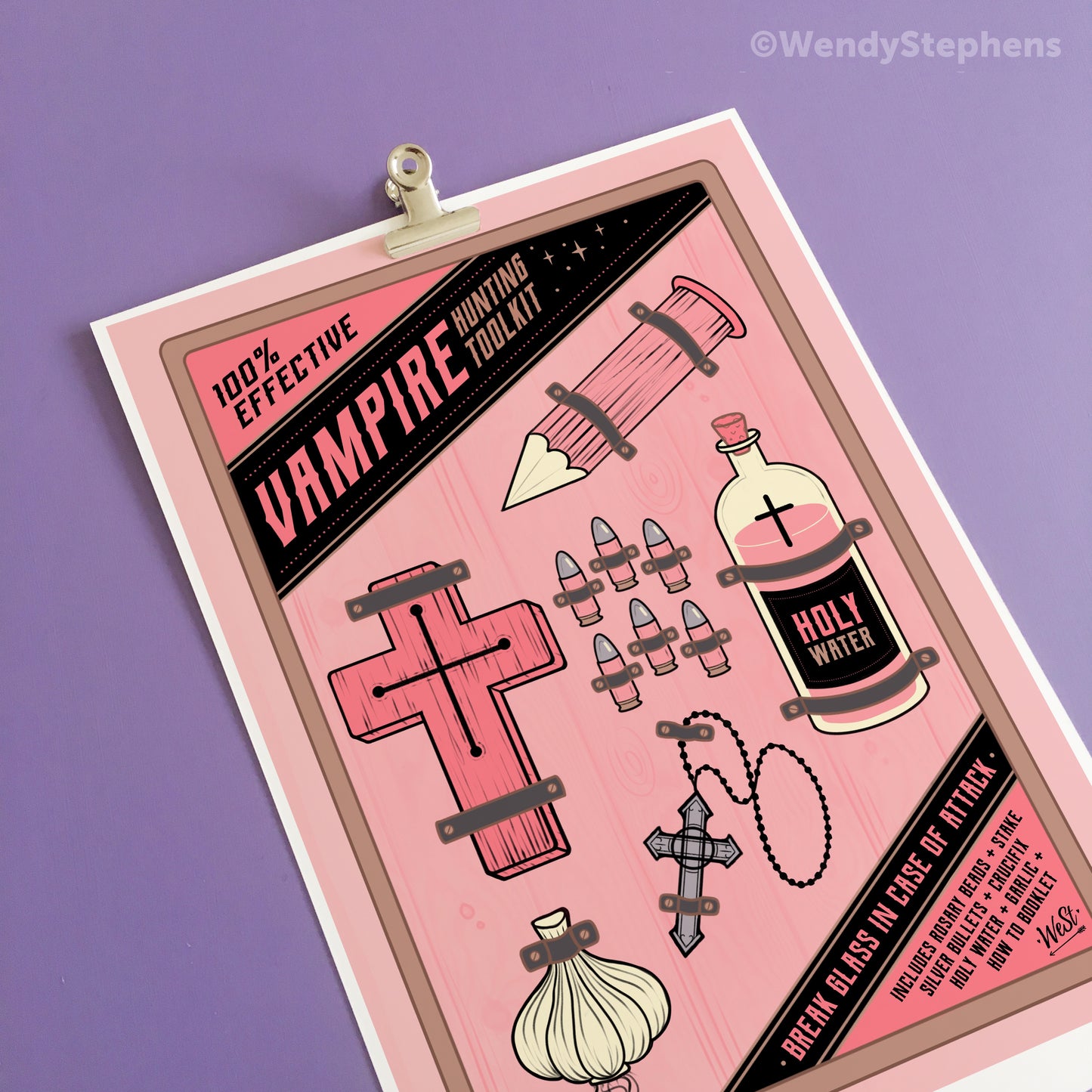 Vampire Hunting Kit Art Print