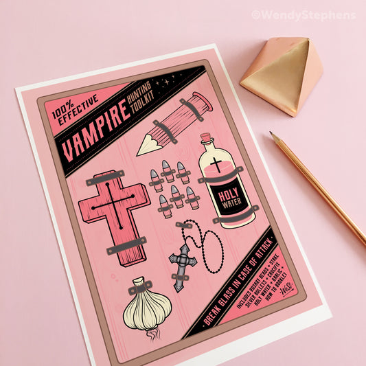 Vampire Hunting Kit Art Print